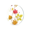 Decovetro Cam Kesme Tahtası Yuvarlak Renkli Çiçek Desenli