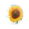 Decovetro Cam Kesme Tahtası Yuvarlak Ayçiçeği Desenli 30x30 Cm
