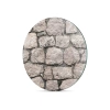 Decovetro Cam Kesme Tahtası Yuvarlak Taş Duvar Desenli 30x30 Cm