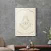 Decovetro Cam Tablo Spiritual Eye White