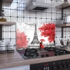 Decovetro Ocak Arkası Koruyucu Cam Love Paris Desenli 76x50cm