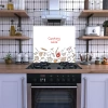 Decovetro Ocak Arkası Koruyucu Cooking Love Desenli 60x52cm