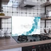 Decovetro Ocak Arkası Koruyucu Geometrik Desenli 76x50cm