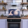 Decovetro Ocak Arkası Koruyucu Horoscope Ay Güneş Desenli 60x40cm