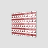 Decovetro Ocak Arkası Koruyucu Kırmızı Beyaz Ren Geyiği Desenli 60x52cm