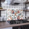 Decovetro Ocak Arkası Koruyucu Kırmızı Çini Desenli 60x40cm