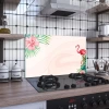 Decovetro Ocak Arkası Koruyucu Tropikal Desenli 76x50cm
