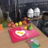 Decovetro Cam Kesme Tahtası Aşk Yumurtası Desenli 20x30 Cm
