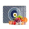 Decovetro Cam Kesme Tahtası Büyük Nazar Boncuğu Desenli 20x30 Cm
