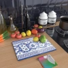 Decovetro Cam Kesme Tahtası Çini Motif Desenli 20x30 Cm