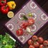 Decovetro Cam Kesme Tahtası Çini Motifi Desenli 30x40 Cm