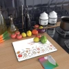 Decovetro Cam Kesme Tahtası Cooking Love Desenli 30x40 Cm