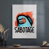 Decovetro Cam Tablo Among Us Sabotage 50x70 cm