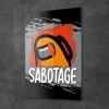 Decovetro Cam Tablo Gamer Sabotage Among Us 50x70 cm