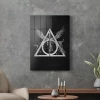 Decovetro Cam Tablo Harry Potter Ölüm Yadigarları Logo 30x40 cm