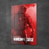 Decovetro Cam Tablo Kırmızı Rainbowsix Siege 30x40 cm