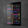 Decovetro Cam Tablo Ofisinize Özel Hoşgeldiniz 30x40 cm