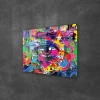 Decovetro Cam Tablo Pop Art Colourful Eye 70x100 cm