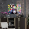 Decovetro Cam Tablo Pop Art Funny Monkey 50x70 cm