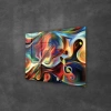 Decovetro Cam Tablo Soyut Müzikal 50x70 cm