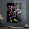 Decovetro Cam Tablo Spiderman Vs Green Goblin Web 30x40 cm