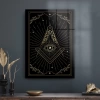 Decovetro Cam Tablo Spiritual Eye Dark 30x40 cm