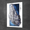 Decovetro Cam Tablo Star Wars Millennium Falcon Poster 50x70 cm