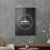 Decovetro Cam Tablo Yazılı Gri Yüzüklerin Efendisi 30x40 cm