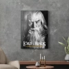 Decovetro Cam Tablo Yüzüklerin Efendisi Gandalf Never late 70x100 cm