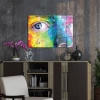 Decovetro Cam Tablo Colourful Woman Eye 50x70 cm