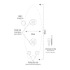 Decovetro ST 4072 Dekoratif Cam Sörf Tahtası 33x100 Cm
