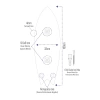 Decovetro ST 4086 Dekoratif Cam Sörf Tahtası 33x100 Cm