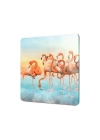 Decovetro Cam Kesme Tahtası ve Sunumluk Kare Flamingo Desenli 30x30 Cm