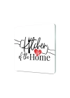 Decovetro Cam Kesme Tahtası ve Sunumluk Kare Kitchen Love Desenli 30x30 Cm