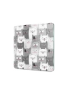 Decovetro Cam Kesme Tahtası ve Sunumluk Kare Kity Cat Desenli 30x30 Cm