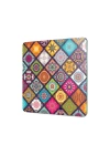 Decovetro Cam Kesme Tahtası ve Sunumluk Kare Renkli Mandala Desenli 30x30 Cm