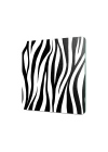Decovetro Cam Kesme Tahtası ve Sunumluk Kare Zebra Desenli 30x30 Cm