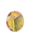 Decovetro Cam Kesme Tahtası ve Sunumluk Yuvarlak Mozaik Desenli 30x30 Cm