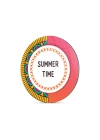 Decovetro Cam Kesme Tahtası ve Sunumluk Yuvarlak Summer Time Desenli 30x30 Cm