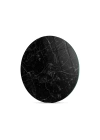 Decovetro Cam Kesme Tahtası ve Sunumluk Yuvarlak Siyah Granit Desenli 30x30 Cm