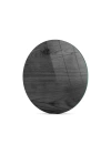 Decovetro Cam Kesme Tahtası ve Sunumluk Yuvarlak Siyah Ahşap Desenli 30x30 Cm