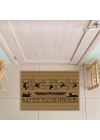 Decovetro Hiyeroglif Desenli Kapı Önü Halı Paspas 40 x 60 Cm