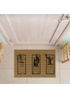 Decovetro Kaktüs Desenli Kapı Önü Halı Paspas 40 x 60 Cm