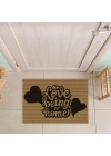 Decovetro Love Home Desenli Kapı Önü Halı Paspas 40 x 60 Cm