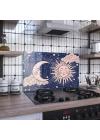 Decovetro Ocak Arkası Koruyucu Horoscope Ay Güneş Desenli 76x50cm