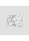 Decovetro Ocak Arkası Koruyucu Siyah Beyaz Sebze Desenli 60x40cm