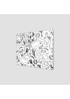 Decovetro Ocak Arkası Koruyucu Siyah Beyaz Sebze Desenli 60x52cm