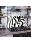 Decovetro Ocak Arkası Koruyucu Zebra Desenli 60x40cm