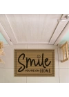 Decovetro Smile Home Desenli Kapı Önü Halı Paspas 40 x 60 Cm