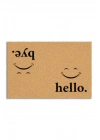 Decovetro Paspas Smile Hello Bye Desenli Kapı Önü Paspası 40 x 60 cm